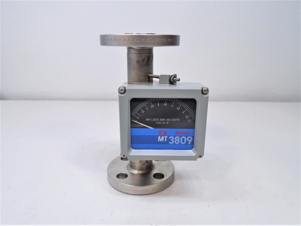 Brooks MT 3809 1" 300# Flanged Variable Area Flowmeter, 3809EB3ABHAA1A1